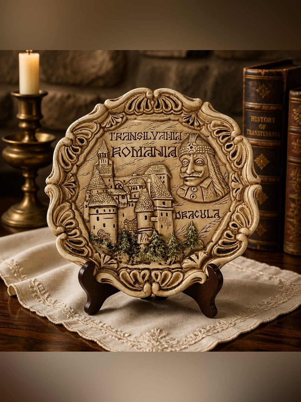 Romanian wall plaque or decorative 3D Transylvania region by Denaro RT. - Picture 1 of 13